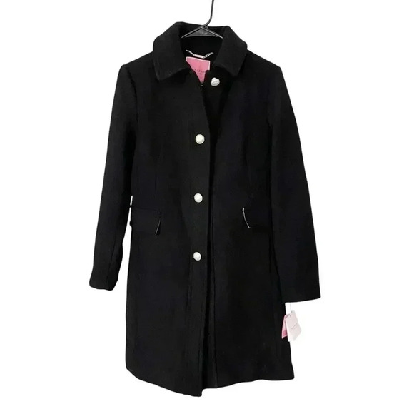 NWT Kate Space Pearl Button Wool-Blend Coat size Small - Picture 2 of 10